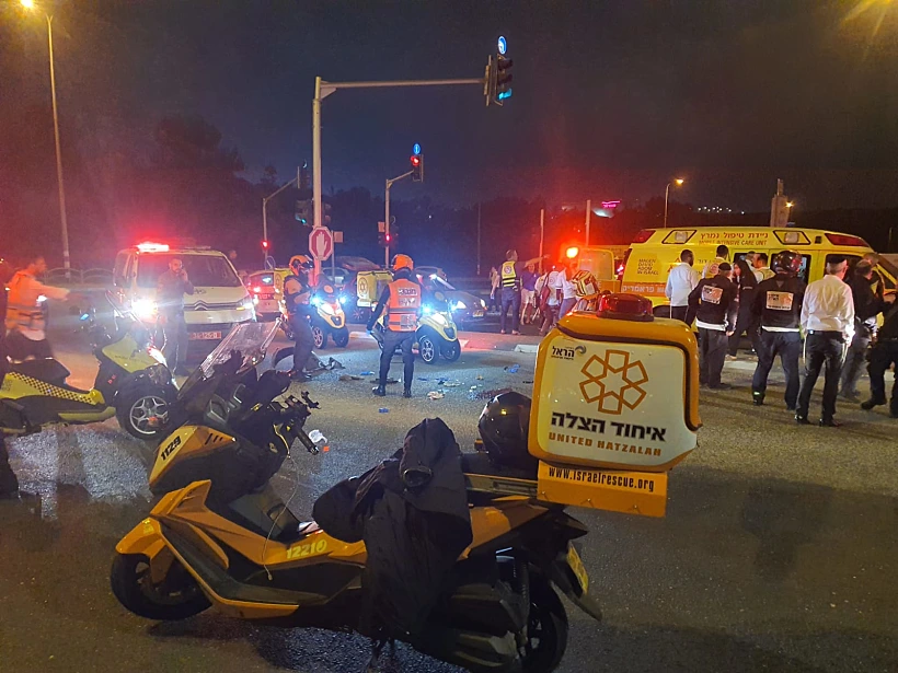 זירת אירוע הדריסה בשוהם