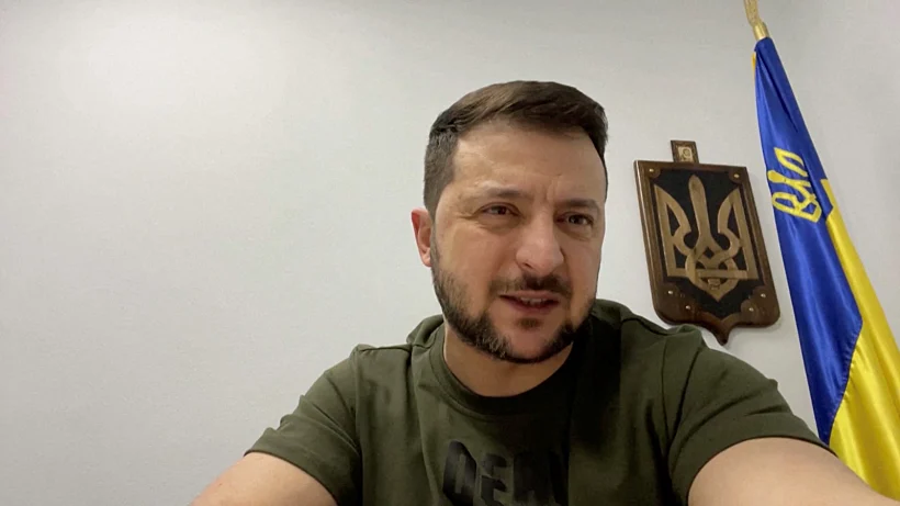 נשיא אוקראינה וולודימיר זלנסקי