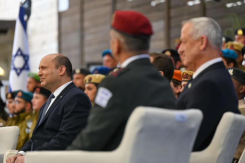 רה''מ נפתלי בנט, שר הביטחון בני גנץ והרמטכ''ל אביב כוכבי בטקס מצטייני הנשיא