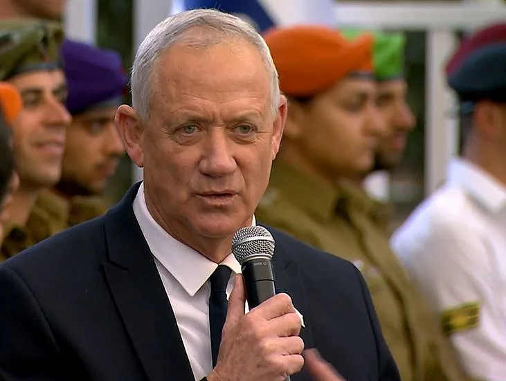 שר הביטחון בני גנץ בטקס מצייני הנשיא ביום העצמאות