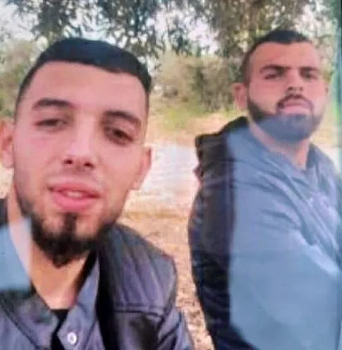 החשודים בביצוע הפיגוע באלעד - אסעד יוסף אסעד אלרפאעי וצבחי עמאד צבחי אבו שקיר