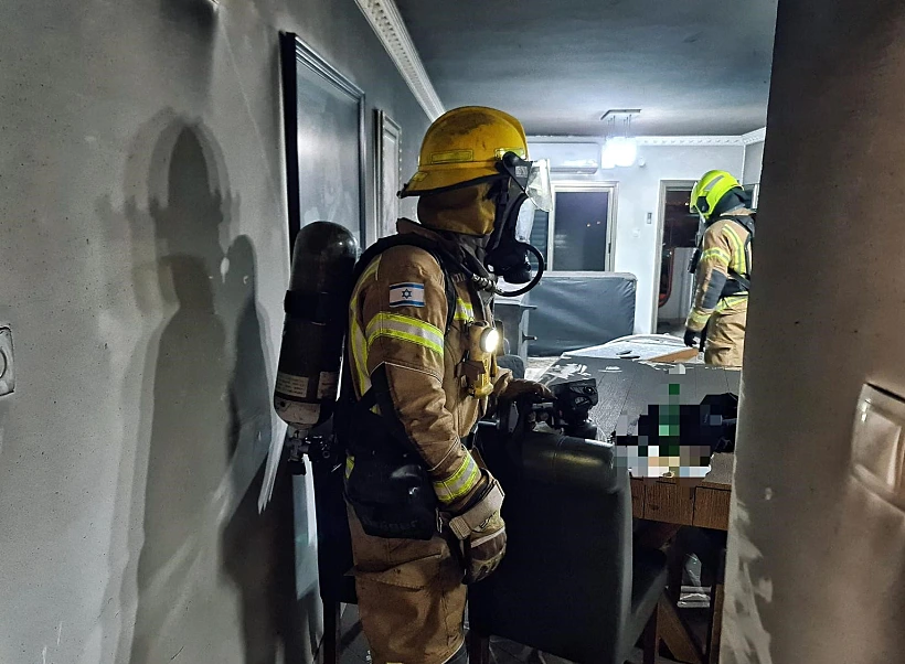 שריפה בבניין בבאר שבע