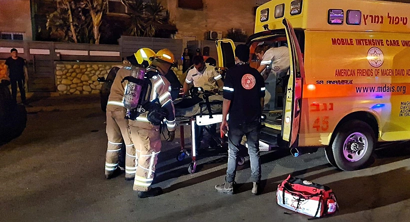 שריפה בבניין בבאר שבע