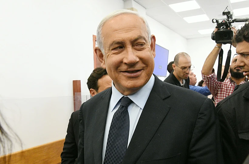 בנימין נתניהו מגיע לביהמ''ש לקראת חקירתו הנגדית של שלמה פילבר