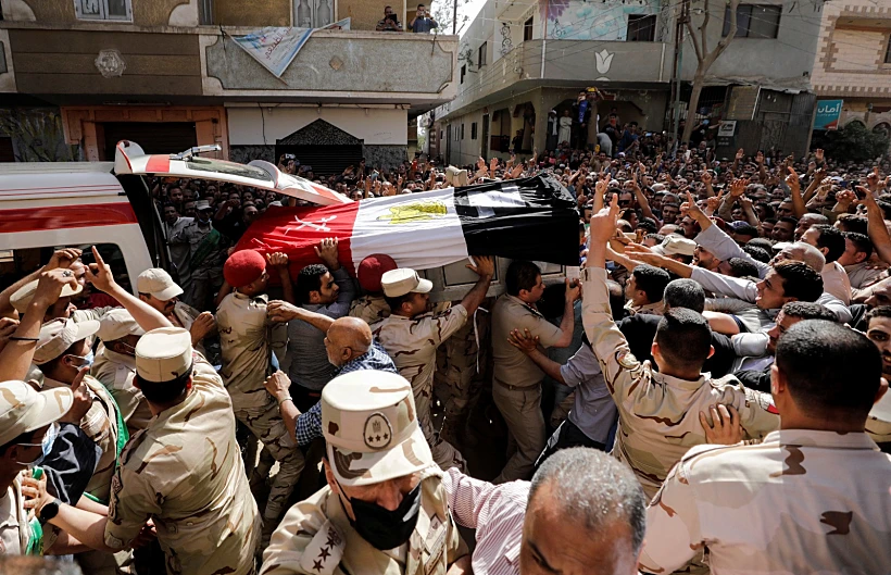 הלווית 11 החיילים שנהרגו בפיגוע בסיני