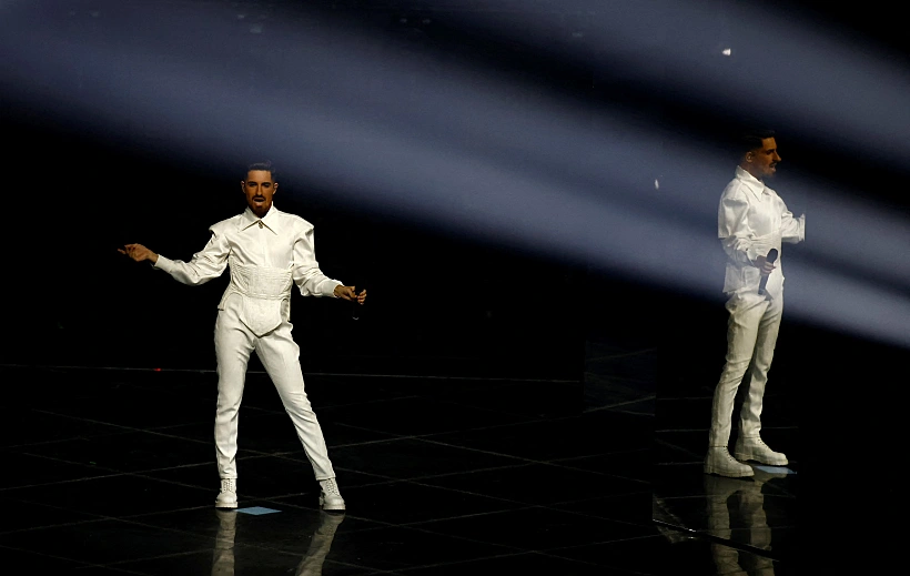 הנציג הישראלי מיכאל בן דוד בחזרות לאירוויזיון 2022