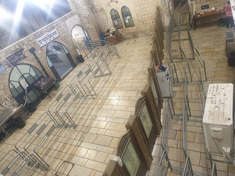 המסלולים שיובילו את המתפללים לקבר בהר מירון