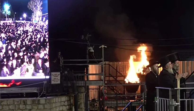 טקס ההדלקה במירון