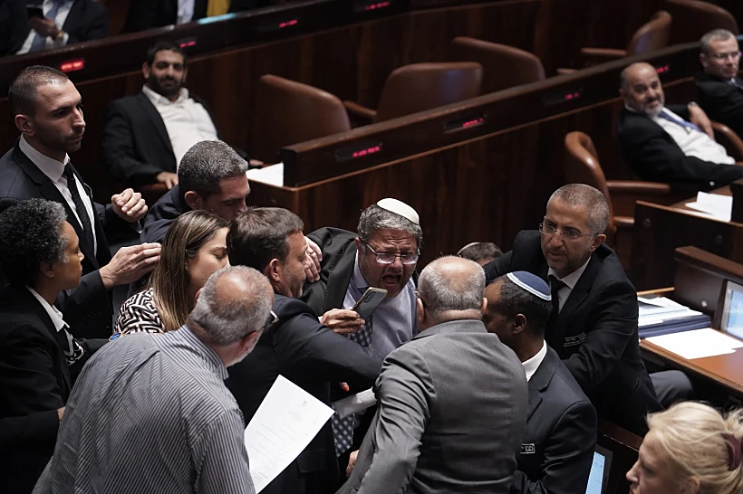 איתמר בן גביר אחמד טיבי עימות הכנסת כנסת