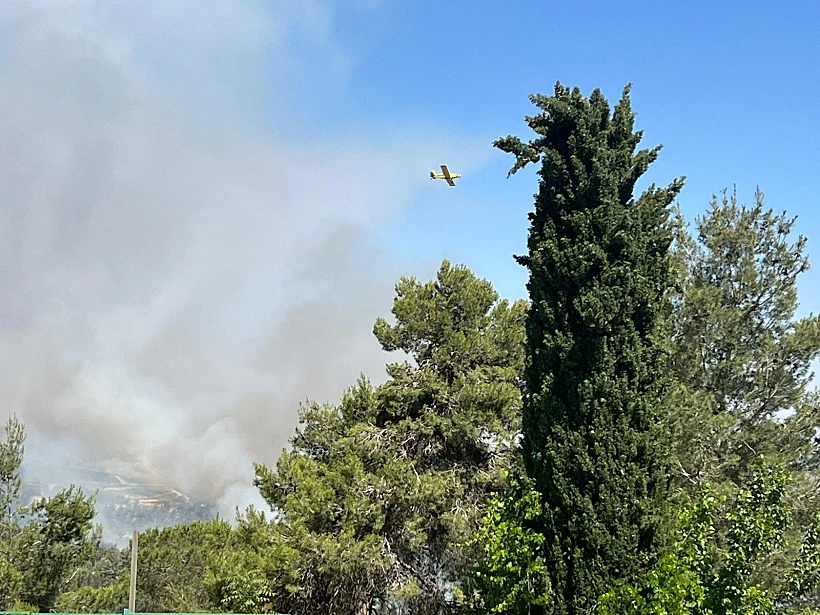 שריפה בהרי ירושלים