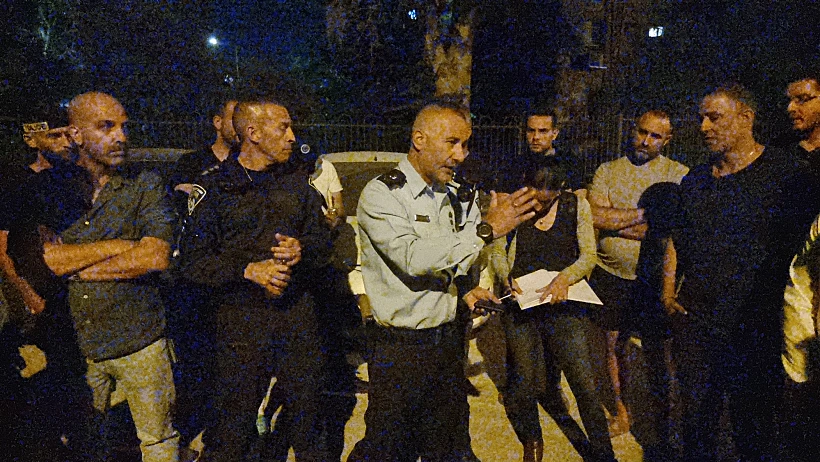 מפקד מחוז ירושלים ניצב דורון תורג'מן בזירה