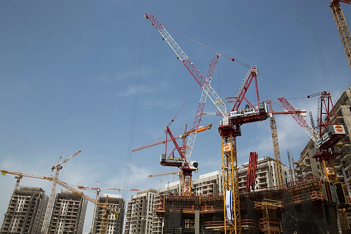 אתר בנייה בתל אביב (ארכיון)