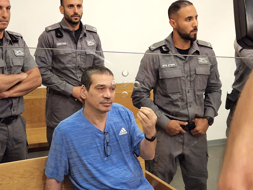 יצחק אברג'יל הבוקר בבית המשפט