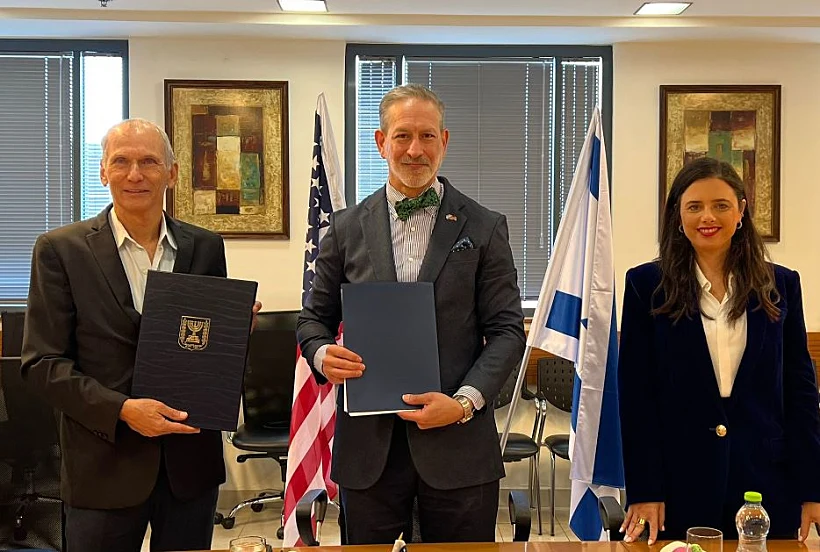 השרים שקד ובר לב וסגן השגריר