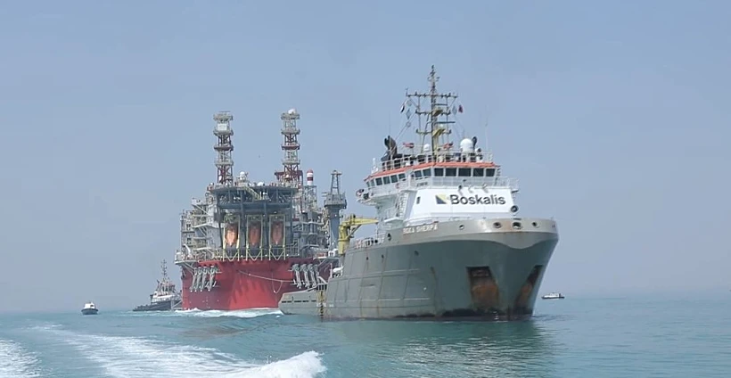 אסדת הגז ''כריש'' מול חופי ישראל