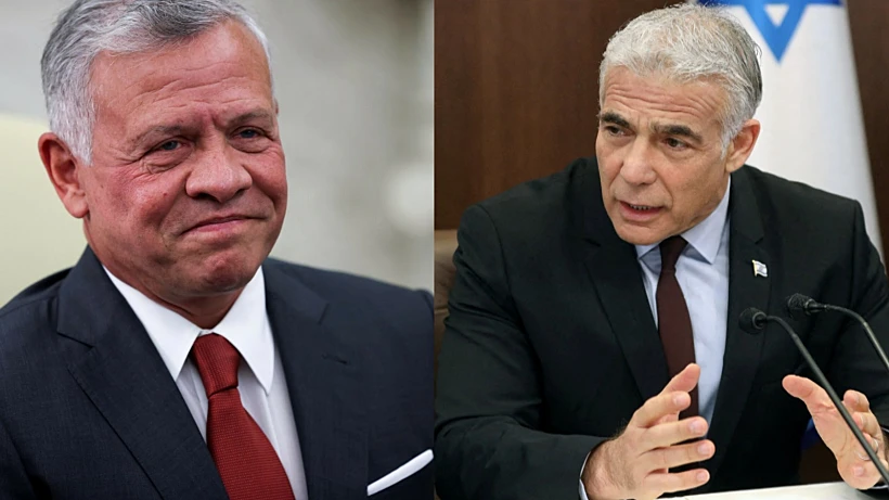 לפיד והמלך עבדאללה