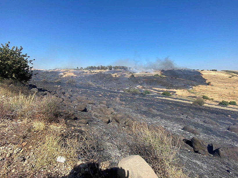 שריפה ליד הכנרת