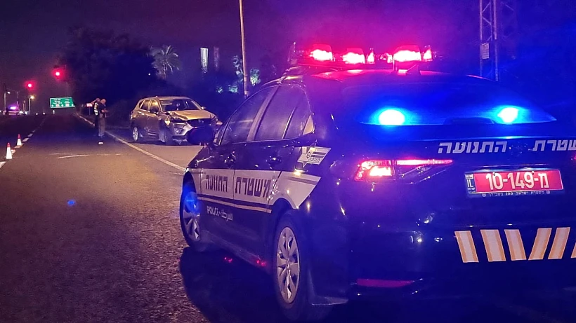 זירת דריסת השוטר בצומת רעננה