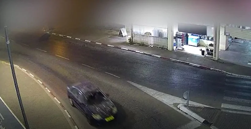 רכבו של החשוד בניסיון החטיפה בפרדס חנה