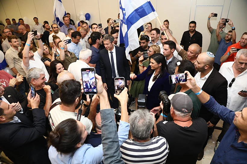 איילת שקד עם יועז הנדל