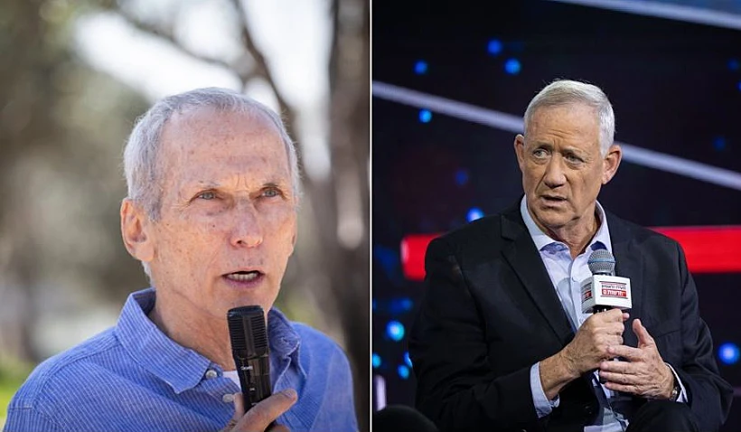 שר הביטחון בני גנץ והשר לביטחון פנים עמר בר לב