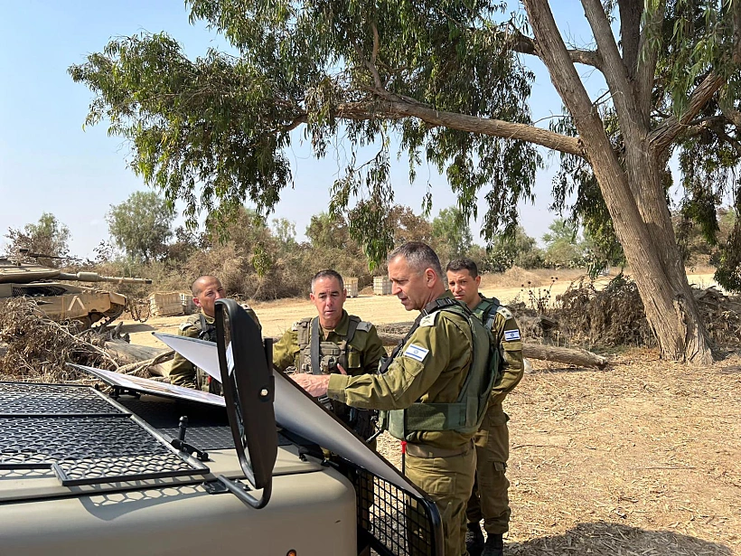 הרמטכ''ל אביב כוכבי בביקור באוגדת עזה