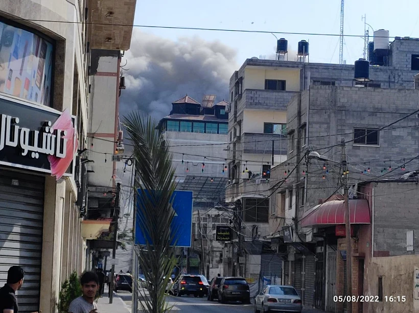 תקיפות של חיל-האוויר במרכז ובדרום רצועת עזה