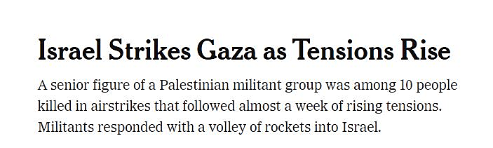 הכותרת ב''ניו יורק טיימס''