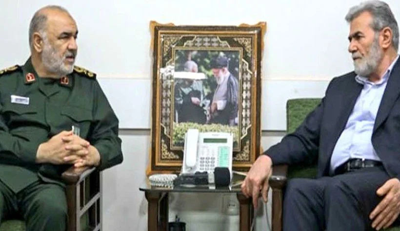 מזכ''ל הג'יהאד האיסלאמי נועד בטהרן עם מפקד משמרות המהפיכה חוסיין סלאמי