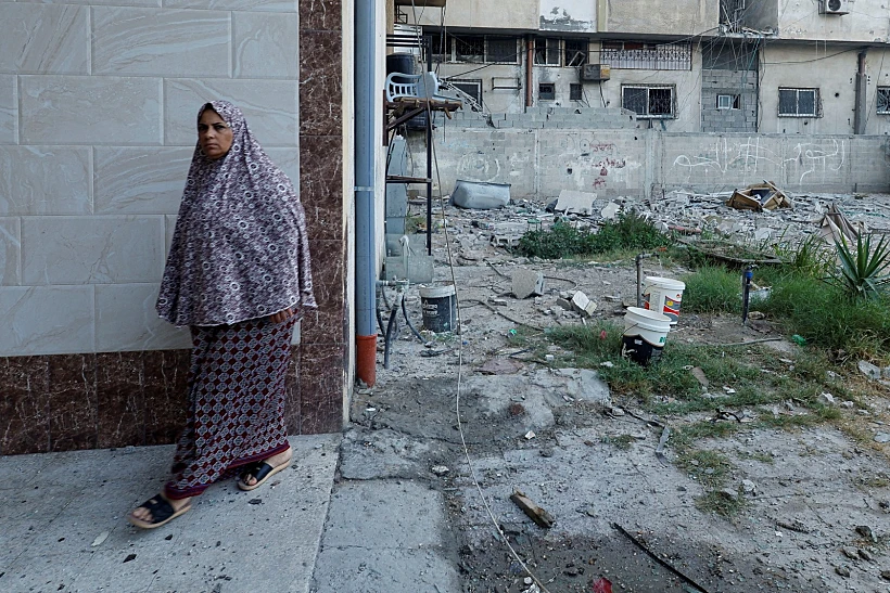 נזק תקיפות צה''ל ברצועת עזה