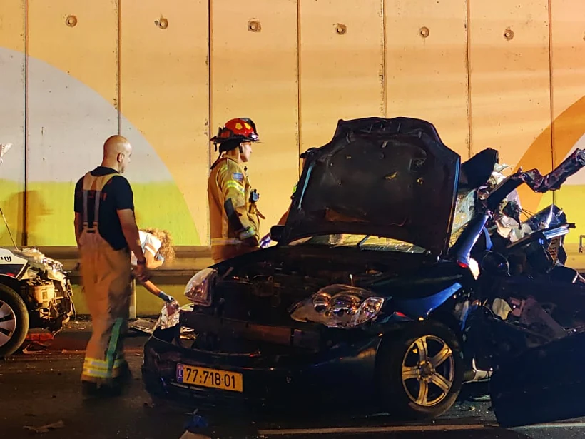 הרוג ו-5 פצועים בתאונת דרכים בכביש 50 סמוך למחלף בן ציון
