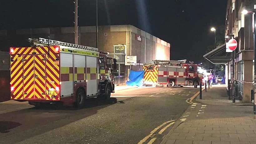 זירת התאונה ברמסגייט שבאנגליה שבה נהרגו שני ישראלים