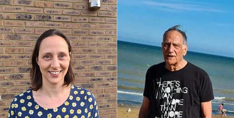 יורם הרשפלד ובתו נגה סלע, שנהרגו בתאונה בבריטניה