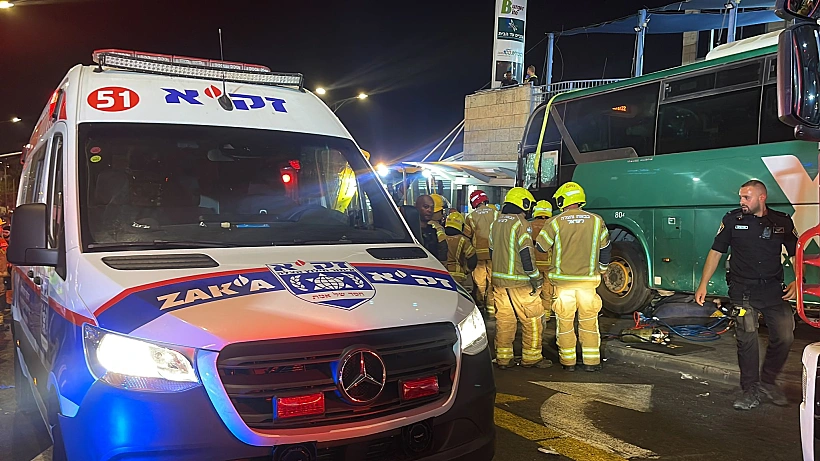 זירת התאונה בירושלים