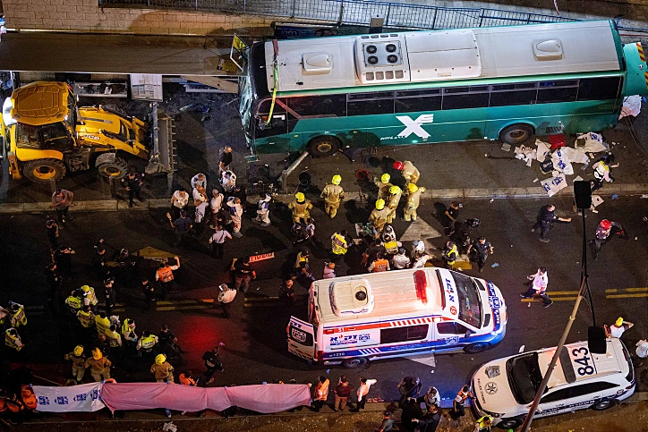 .תאונת האוטובוס בירושלים