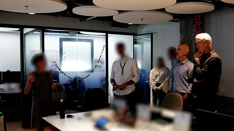 שר הביטחון בני גנץ וראש שב''כ רונן בר