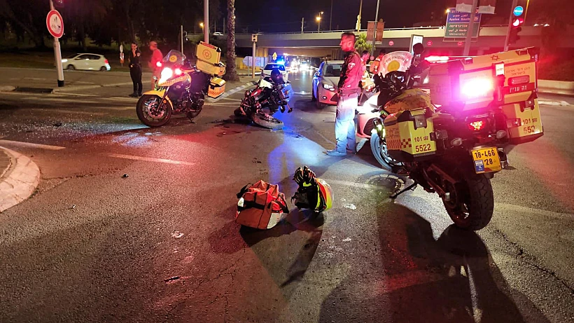 זירת התאונה בשדרות רוקח