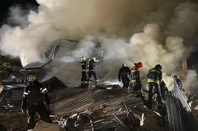 נזק התקיפה הרוסית הלילה בחרקוב