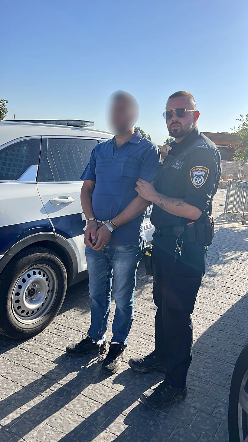 מעצר החשוד באלימות סמוך לקבר שמואל הנביא