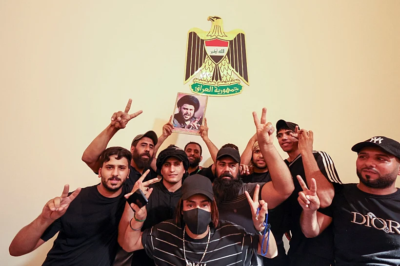 תומכי מוקתדא א-סדר פרצו לארמון הנשיאות בבגדד