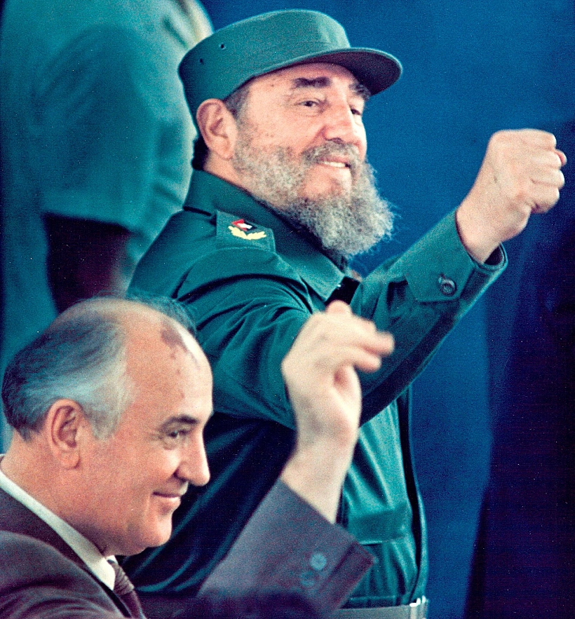 מיכאיל גורבצ'וב ופידל קסטרו