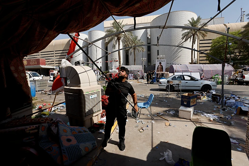 פינוי האזור הירוק בבגדד לאחר העימותים