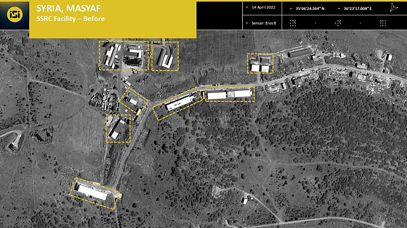 מפעל הייצור טילים במציאף - לפני התקיפה