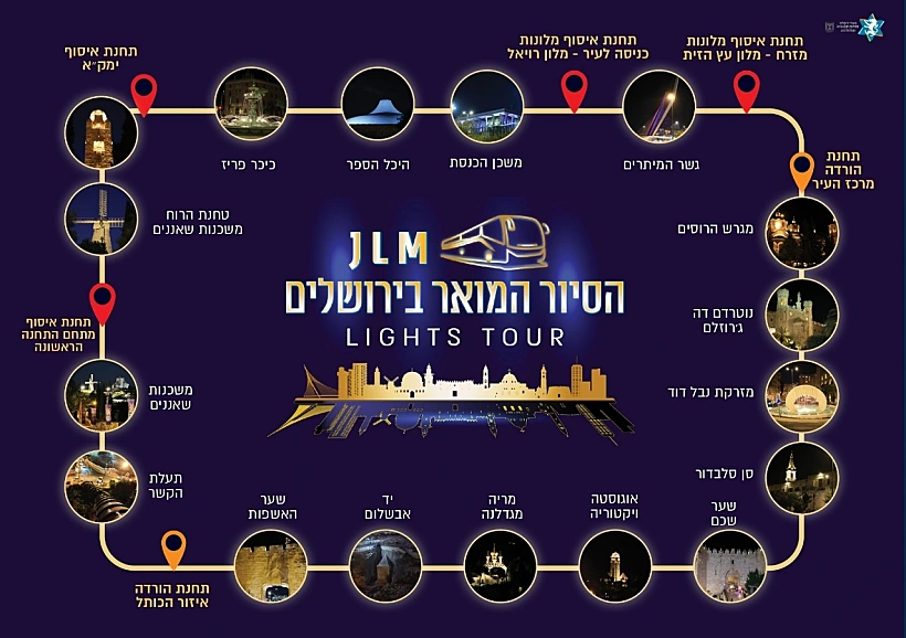 הסיור המואר בירושלים