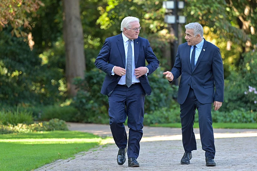 רה''מ יאיר לפיד עם נשיא גרמניה פרנק-ואלטר שטיינמאייר בארמון בלוו בברלין