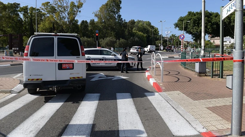 זירת פיצוץ הרכב בעכו