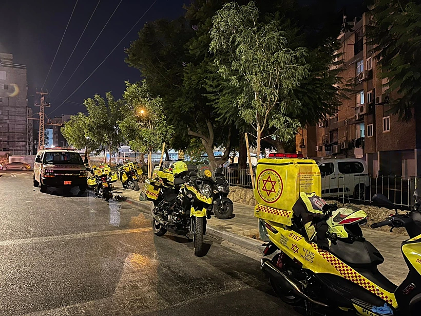 זירת התאונה בתל אביב