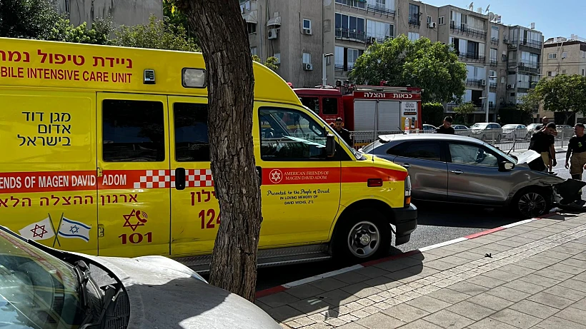 זירת התאונה בבת ים