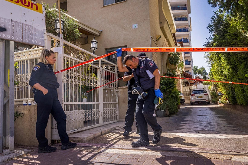 זירת הרצח ברחובות