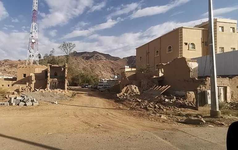 האזור בנג'ראן בו חיו היהודים עד שנת 1948